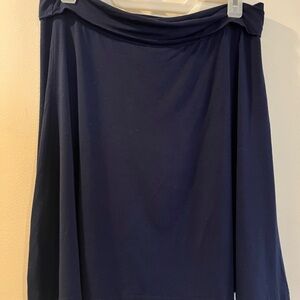 Charlie Paige Navy A-Line Skirt